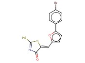(5Z)-5-[[5-(4-BROMOPHENYL)-2-FURYL]METHYLENE]-2-THIOXO-1,3-THIAZOLIDIN-4-ONE
