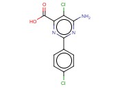 6-AMINO-5-CHLORO-2-(4-CHLORO-PHENYL)-PYRIMIDINE-4-CARBOXYLIC ACID