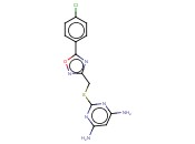 2-(([5-(4-CHLOROPHENYL)-1,2,4-OXADIAZOL-3-YL]METHYL)THIO)-4,6-PYRIMIDINEDIAMINE