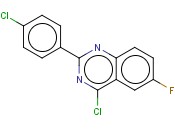 4-<span class='lighter'>CHLORO</span>-2-(4-<span class='lighter'>CHLORO</span>-PHENYL)-6-FLUORO-QUINAZOLINE