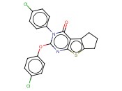 2-(4-CHLOROPHENOXY)-3-(4-CHLOROPHENYL)-6,7-DIHYDRO-3H-CYCLOPENTA[4,5]THIENO[2,3-D]PYRIMIDIN-4(5H)-ONE