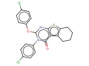 2-(4-CHLOROPHENOXY)-3-(4-CHLOROPHENYL)-5,6,7,8-TETRAHYDROBENZO[4,5]THIENO[2,3-D]PYRIMIDIN-4(3H)-ONE