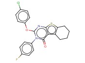 2-(4-CHLOROPHENOXY)-3-(4-FLUOROPHENYL)-5,6,7,8-TETRAHYDROBENZO[4,5]THIENO[2,3-D]PYRIMIDIN-4(3H)-ONE