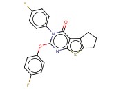 2-(4-FLUOROPHENOXY)-3-(4-FLUOROPHENYL)-6,7-DIHYDRO-3H-CYCLOPENTA[4,5]THIENO[2,3-D]PYRIMIDIN-4(5H)-ONE