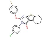 3-(4-CHLOROPHENYL)-2-(4-FLUOROPHENOXY)-5,6,7,8-TETRAHYDROBENZO[4,5]THIENO[2,3-D]PYRIMIDIN-4(3H)-ONE