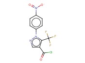 1-(4-硝基<span class='lighter'>苯</span>)-5-<span class='lighter'>三</span><span class='lighter'>氟</span><span class='lighter'>甲基</span>-吡唑-4-羰<span class='lighter'>酰</span><span class='lighter'>氯</span>