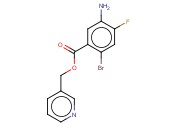 <span class='lighter'>PYRIDIN-3-YLMETHYL</span> <span class='lighter'>5-AMINO-2-BROMO-4-FLUOROBENZOATE</span>