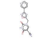 2,4-DIOXO-1-(3-PYRIDIN-3-YL-[1,2,4]OXADIAZOL-5-YLMETHYL)-1,2,3,4-TETRAHYDRO-PYRIMIDINE-5-CARBONITRILE