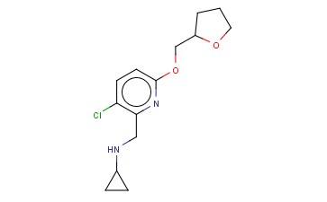 N-([3-CHLORO-6-(OXOLAN-2-YLMETHOXY)PYRIDIN-2-YL]METHYL)CYCLOPROPANAMINE