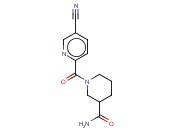 1-(5-<span class='lighter'>CYANOPYRIDINE</span>-2-CARBONYL)PIPERIDINE-3-CARBOXAMIDE