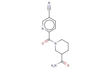 1-(5-<span class='lighter'>CYANOPYRIDINE</span>-2-CARBONYL)PIPERIDINE-3-CARBOXAMIDE
