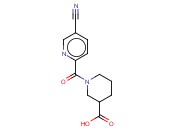 1-(5-<span class='lighter'>CYANOPYRIDINE</span>-2-CARBONYL)PIPERIDINE-3-CARBOXYLIC ACID