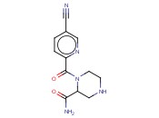 1-(5-<span class='lighter'>CYANOPYRIDINE</span>-2-CARBONYL)PIPERAZINE-2-CARBOXAMIDE