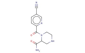 1-(5-<span class='lighter'>CYANOPYRIDINE</span>-2-CARBONYL)PIPERAZINE-2-CARBOXAMIDE