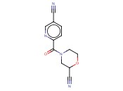 4-(5-<span class='lighter'>CYANOPYRIDINE</span>-2-CARBONYL)MORPHOLINE-2-CARBONITRILE