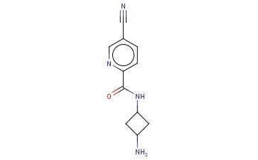 N-(3-AMINOCYCLOBUTYL)-5-<span class='lighter'>CYANOPYRIDINE</span>-2-CARBOXAMIDE