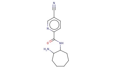 N-(2-AMINOCYCLOHEPTYL)-5-<span class='lighter'>CYANOPYRIDINE</span>-2-CARBOXAMIDE
