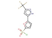 5-[5-(TRIFLUOROMETHYL)-1H-PYRAZOL-3-YL]-2-FURANSULFONYL CHLORIDE