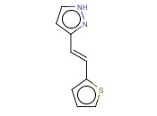 ((E)-5-(2-(<span class='lighter'>噻吩</span>-2-<span class='lighter'>基</span>)乙烯<span class='lighter'>基</span>)-1H-吡唑)