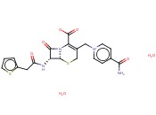(6R,7R)-3-[(4-<span class='lighter'>氨基</span>甲酰<span class='lighter'>吡啶</span>-1-鎓-1-基)<span class='lighter'>甲基</span>]-8-氧代-7-[(2-噻吩-2-基乙酰)<span class='lighter'>氨基</span>]-5-硫杂-1-氮杂双环[4.2.0]辛-2-烯-2-羧酸内盐