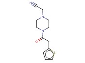2-(4-[2-(THIOPHEN-2-YL)<span class='lighter'>ACETYL</span>]PIPERAZIN-1-YL)<span class='lighter'>ACETONITRILE</span>