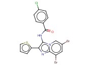 4-氯-N-[6,8-二<span class='lighter'>溴</span>-2-（2-<span class='lighter'>噻吩</span>基）咪唑<span class='lighter'>并</span>〔1,2-a〕吡啶-3-基]<span class='lighter'>苯</span>甲酰胺
