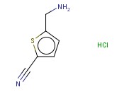 5-<span class='lighter'>氨基</span>甲基-2-<span class='lighter'>噻吩</span><span class='lighter'>甲</span><span class='lighter'>腈</span>盐酸盐