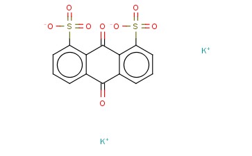 二钾<span class='lighter'>蒽</span><span class='lighter'>醌</span>-1,8-二磺酸盐