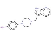 3-[[4-(4-碘苯基)哌嗪-1-<span class='lighter'>基</span>]甲基]-1H-吡咯并[2,3-b]<span class='lighter'>吡啶</span>