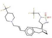 (3'R,6S,9R)-5,6,7,8,9,10-HEXAHYDRO-5'-(2,2,2-TRIFLUOROETHYL)-2-[(1E)-3-[4-(TRIFLUOROMETHYL)-1-PIPERIDINYL]-1-PROPEN-1-YL]SPIRO[6,9-METHANOBENZOCYCLOOCTENE-11,3'-[1,2,5]THIADIAZOLIDINE] 1',1'-DIOXIDE
