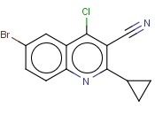 6-溴-4-氯-2-<span class='lighter'>环</span><span class='lighter'>丙基</span>喹啉-3-甲腈
