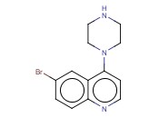 6-BROMO-4-(<span class='lighter'>PIPERAZIN-1-YL</span>)QUINOLINE