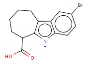 2-BROMO-5,6,7,8,9,10-HEXAHYDRO-CYCLOHEPTA[B]INDOLE-6-CARBOXYLIC ACID