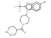 (4-(5-BROMO-2-(TRIFLUOROMETHYL)-1H-BENZO[D]IMIDAZOL-1-YL)PIPERIDIN-1-YL)(PIPERIDIN-4-YL)METHANONE