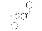 1-CYCLOHEXYL-5-(1-PIPERIDINYLMETHYL)-1H-BENZIMIDAZOL-2-AMINE