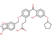 3-(5-([4-(CYCLOPENTYLOXY)-2-HYDROXYPHENYL]CARBONYL)-2-[(3-HYDROXY-1,2-BENZOXAZOL-6-YL)METHOXY]PHENYL)PROPANOIC ACID