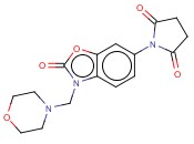 1-[3-(<span class='lighter'>吗</span><span class='lighter'>啉</span>-4-<span class='lighter'>基</span>甲基)-2-羰基-2,3-二氢-1,3-苯并噁唑-6-<span class='lighter'>基</span>]吡咯烷-2,5-二酮