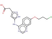 2-(5-(7-(3-CHLOROPROPOXY)QUINAZOLIN-4-YLAMINO)-1H-PYRAZOL-3-YL)ACETIC ACID