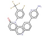 9-(6-氨基-3-<span class='lighter'>吡啶基</span>)-1-[4-氟-3-(<span class='lighter'>三</span>氟<span class='lighter'>甲基</span>)苯基]苯并[H]-1,6-萘啶-2(1H)-酮