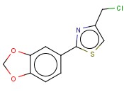 2-(<span class='lighter'>1,3</span>-BENZODIOXOL-5-YL)-4-(<span class='lighter'>CHLOROMETHYL</span>)-<span class='lighter'>1,3</span>-THIAZOLE