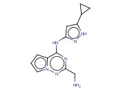 2-(AMINOMETHYL)-N-(5-CYCLOPROPYL-1H-PYRAZOL-3-YL)PYRROLO[2,1-F][1,2,4]TRIAZIN-4-AMINE