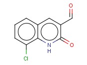 8-CHLORO-1,2-DIHYDRO-2-OXO-3-<span class='lighter'>QUINOLINECARBOXALDEHYDE</span>