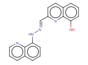 <span class='lighter'>8-HYDROXY-2-QUINOLINECARBOXALDEHYDE</span> <span class='lighter'>8-QUINOLYLHYDRAZONE</span>