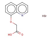 (QUINOLIN-8-YLOXY)-ACETIC ACID, <span class='lighter'>HYDROBROMIDE</span>
