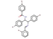 4-BROMO-N-[1,2-BIS(4-BROMOPHENYL)-2-[[(2-BROMO-PHENYL)METHYLENE]AMINO]ETHYL]BENZAMIDE