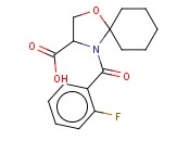 4-(2-FLUOROBENZOYL)-1-OXA-4-AZASPIRO[4.5]DECANE-3-CARBOXYLIC ACID