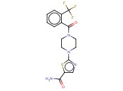 2-(4-(2-(TRIFLUOROMETHYL)BENZOYL)PIPERAZIN-1-YL)THIAZOLE-5-CARBOXAMIDE