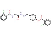 4-(2-(((2-CHLOROBENZOYL)AMINO)ACETYL)CARBOHYDRAZONOYL)PHENYL <span class='lighter'>2-CHLOROBENZOATE</span>