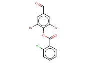 2,6-DIBROMO-4-FORMYLPHENYL <span class='lighter'>2-CHLOROBENZOATE</span>