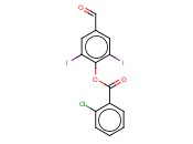 4-FORMYL-2,6-DIIODOPHENYL <span class='lighter'>2-CHLOROBENZOATE</span>